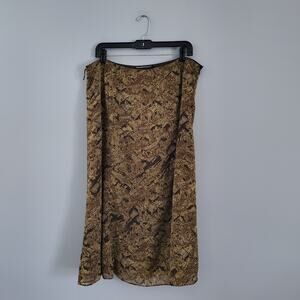 Norton McNaughton Vintage Sheer Brown Skirt 14